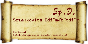 Sztankovits Dömötör névjegykártya